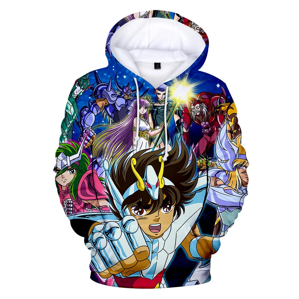 

Saint Seiya Hoodies Fashion Cartoon Knights Of The Zodiac Hoodie Sweatshirt Men Women Harajuku Streetwear Popu Men-Pullovers