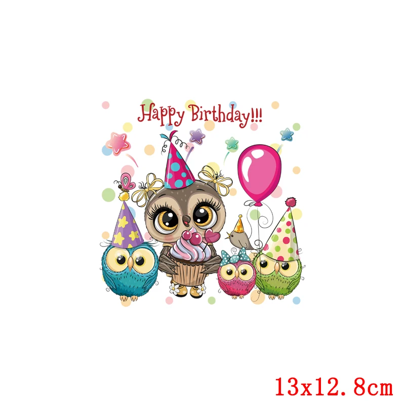 Prajna Owl kaola Patch Catoon Iron On Transfer Patches Heat Vinyl Thermal Sticker Stickers Baby Clothes DIY | Дом и сад