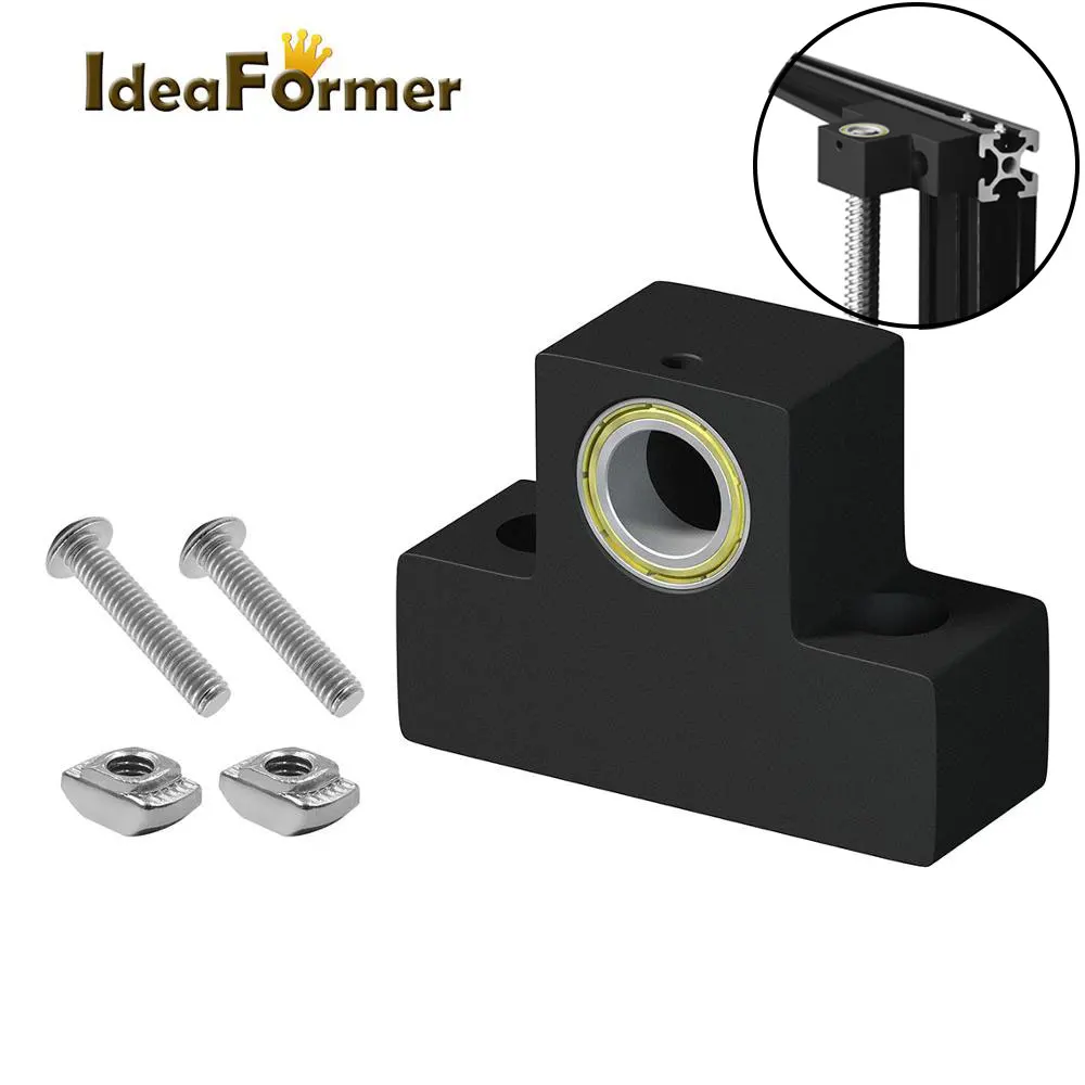 

3D Printer Parts Nylon Z-Axis Leadscrew Top Mount For Tornado Creality CR-10 ENDER 3 Ender 3 Pro Nylon Z-Rod Bearing Holder