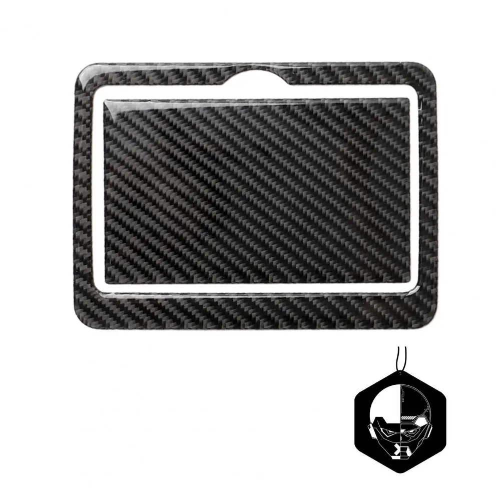

2Pcs Car Sticker Cover Trim High-gloss Coating Carbon Fiber Rear Drain Cup Panel Sticker Decal for Infiniti Q50 2014-2020