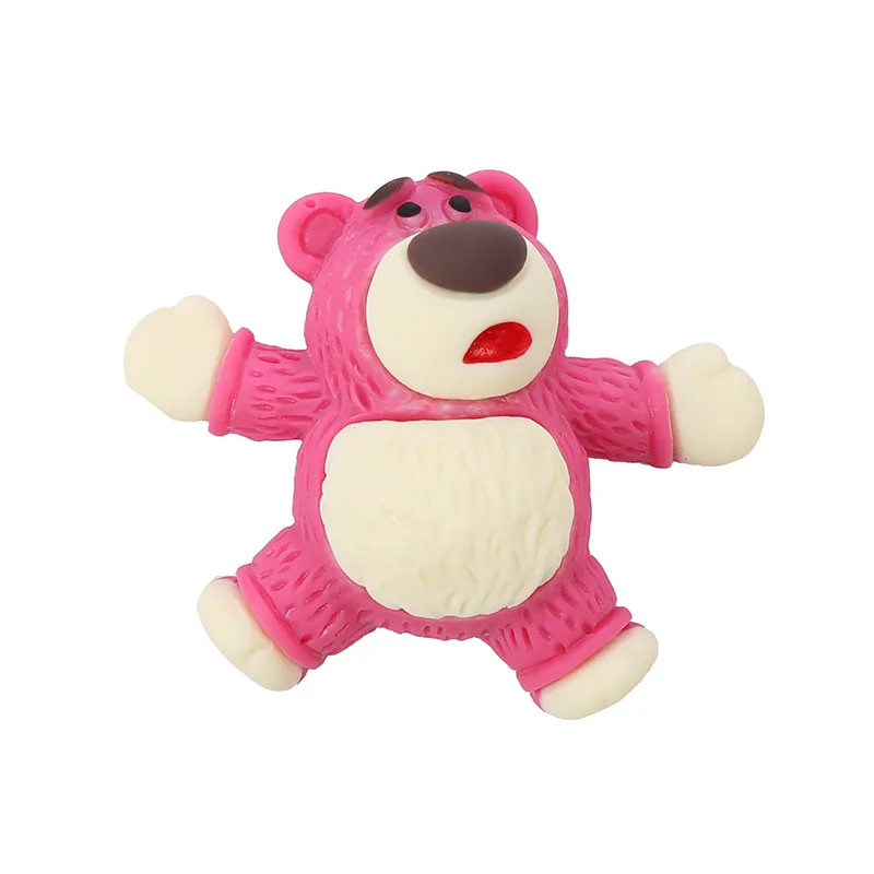 

5PCS Cartoon Bear DIY Resin Accessories Mobile Phone Shell Refrigerator Paste Storage Box Key Chain Pendant Decoration Material