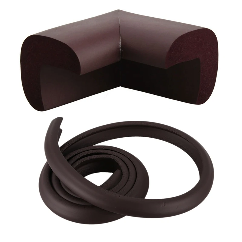 9 шт. Защитные пленки: 8 кофейного цвета детская мебель стол угловой бампер