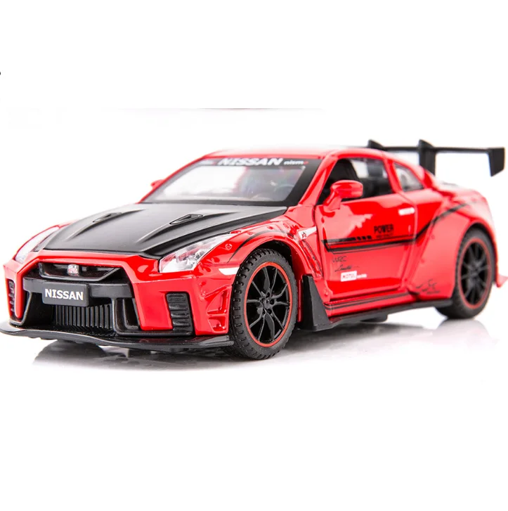 

Модель 1:32gtr R35, Игрушечная модель автомобиля из сплава, украшение, детские игрушки, подарок на день рождения, Рождество, Новый Год, красная ма...