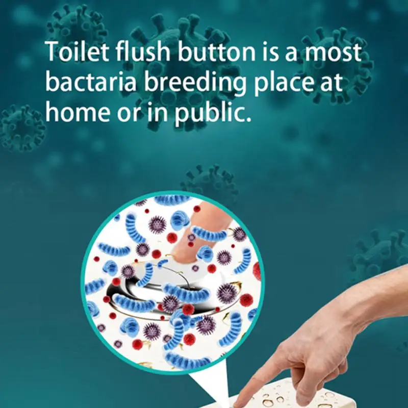 Touchless Infrared Induction Automatic Flushing Toilet Push Button Smart Sensor Closestool Presser Cleaning Bathroom Accessories |