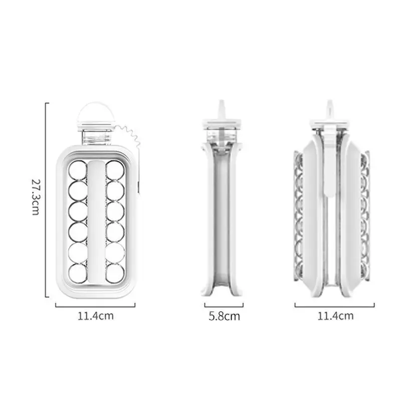 

Ice Ball Mold 2-in-1 Ice Cube Maker Water Bottle Ball Making Mould with Leakproof Cap For Bar Home Kitchen Tool