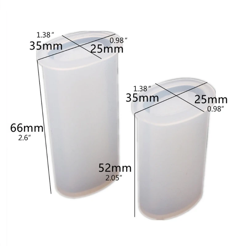 

2Pcs Universal Cigarette Lighter Cover Silicone Resin Mold Cigar Lighter Protective Punch Epoxy Resin Mold Art Crafts