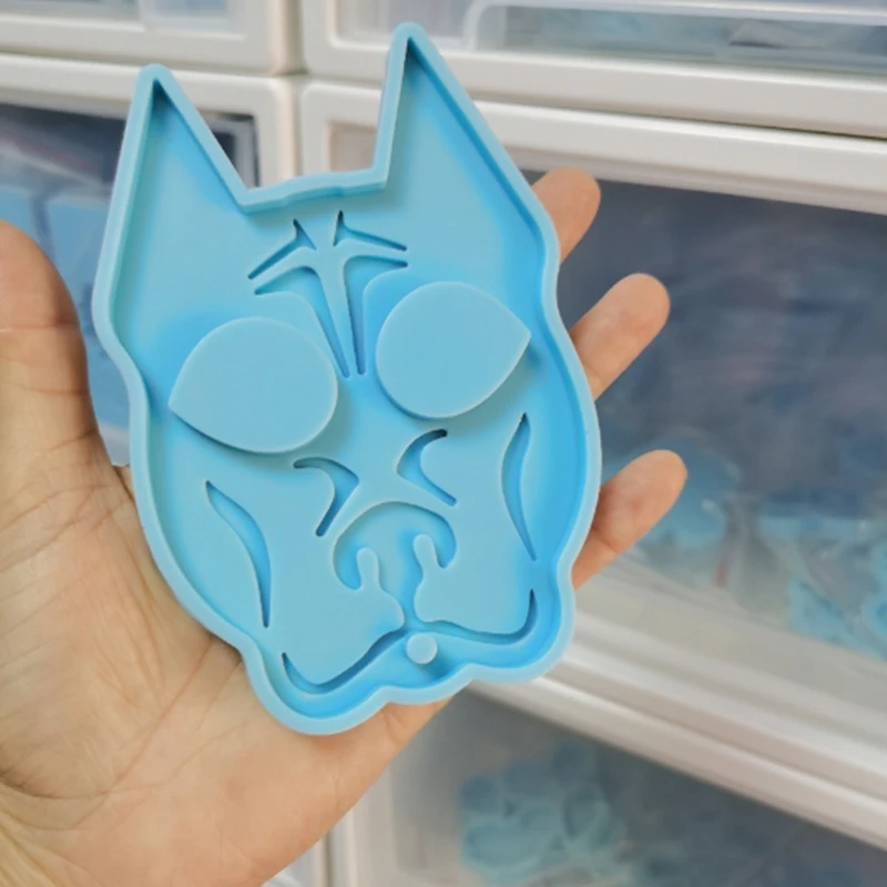 

Keychain Casting Silicone Mould Crystal Epoxy Resin Mold DIY Crafts Making Tools