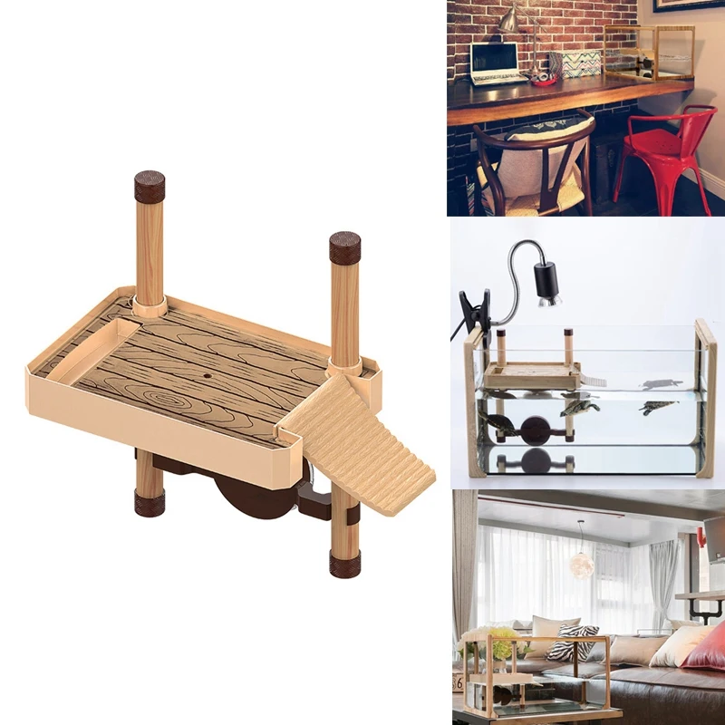 Новая плавающая док станция для черепахи и плавательная платформа украшение