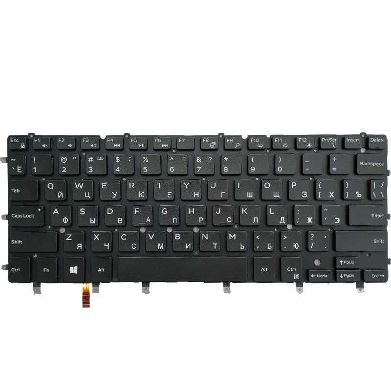 Новая русская клавиатура для ноутбука Dell XPS 13 9343 9350 9360 15BR N7547 N7548 7547 7548 17-3000 с