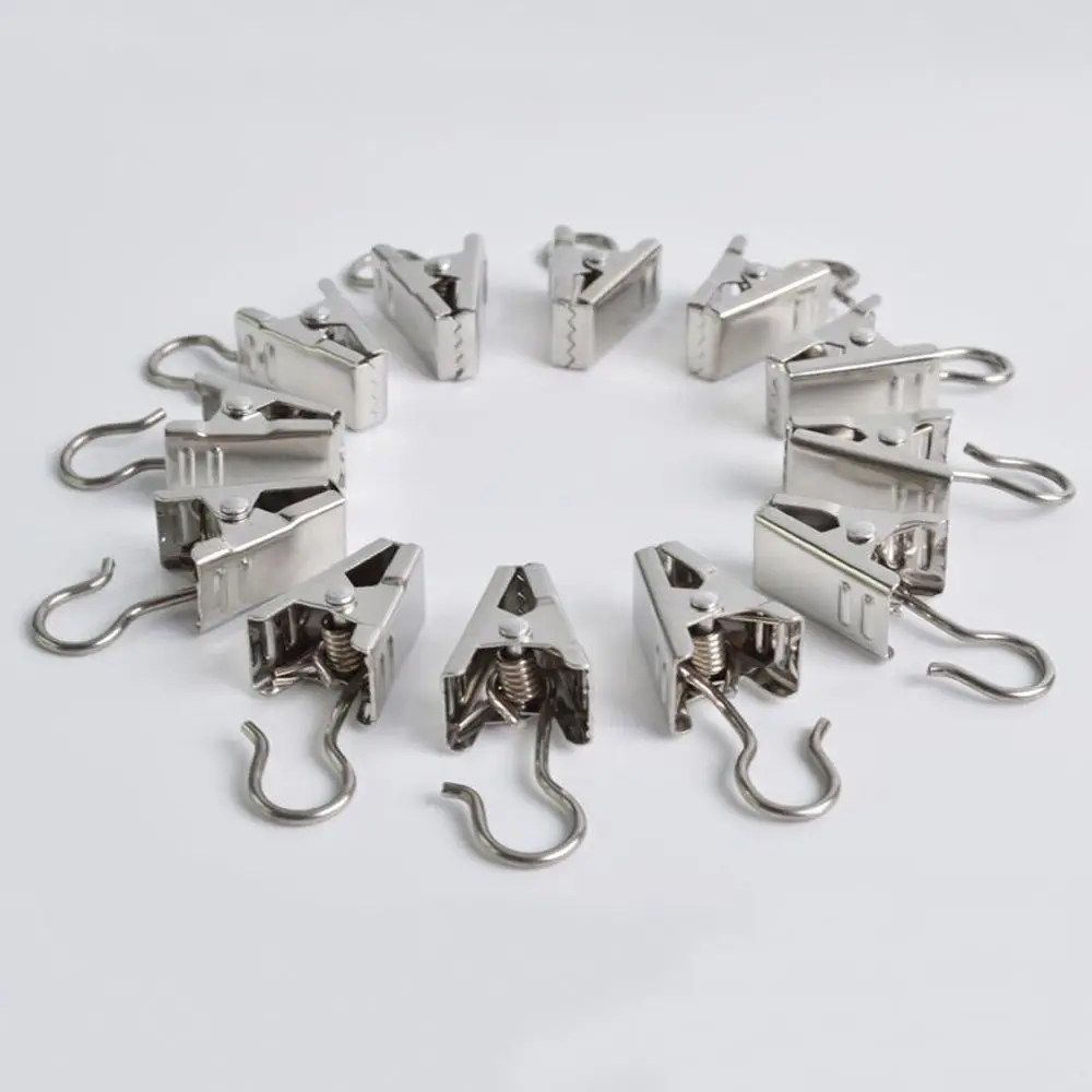 10 шт./набор зажимы для штор из нержавеющей стали | Дом и сад