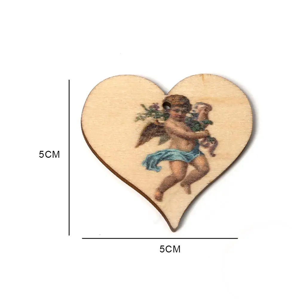 Горячая продажа деревянный Печатный винтажный синий Ангел сцена реквизит