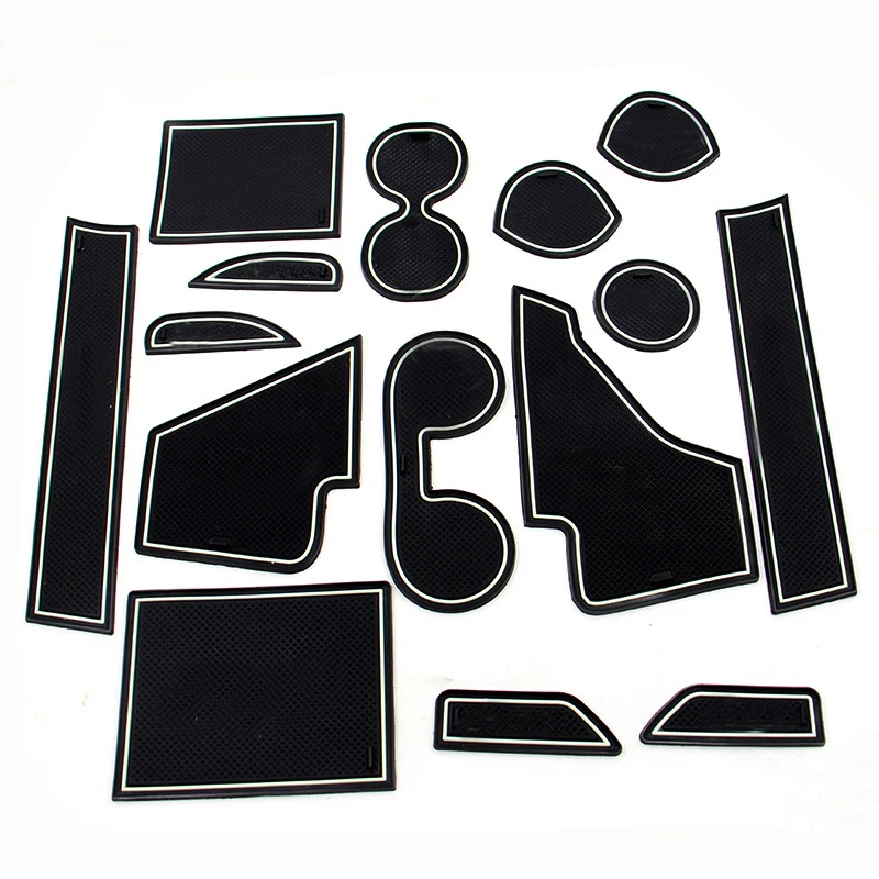 

Lsrtw2017 Emulsion Car Door Slot Cup Slot Mat for Mitsubishi Outlander Sport Asx RVR 2011-2019 Interior Accessories