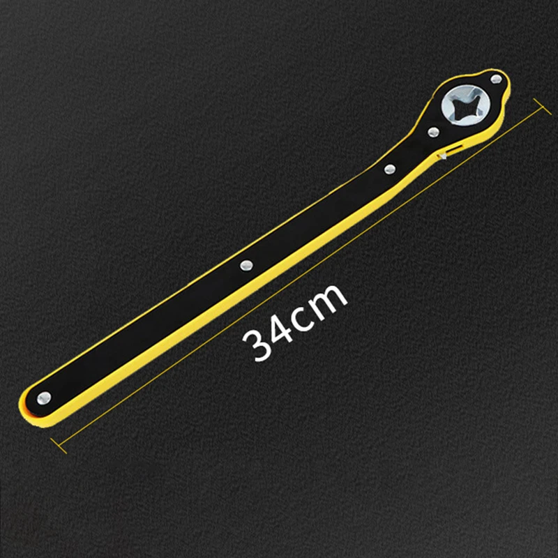 Portable Auto Labor-saving Jack Ratchet Wrench Metal Car Lug Spanner Handle Cross/ Inner Hexagon |