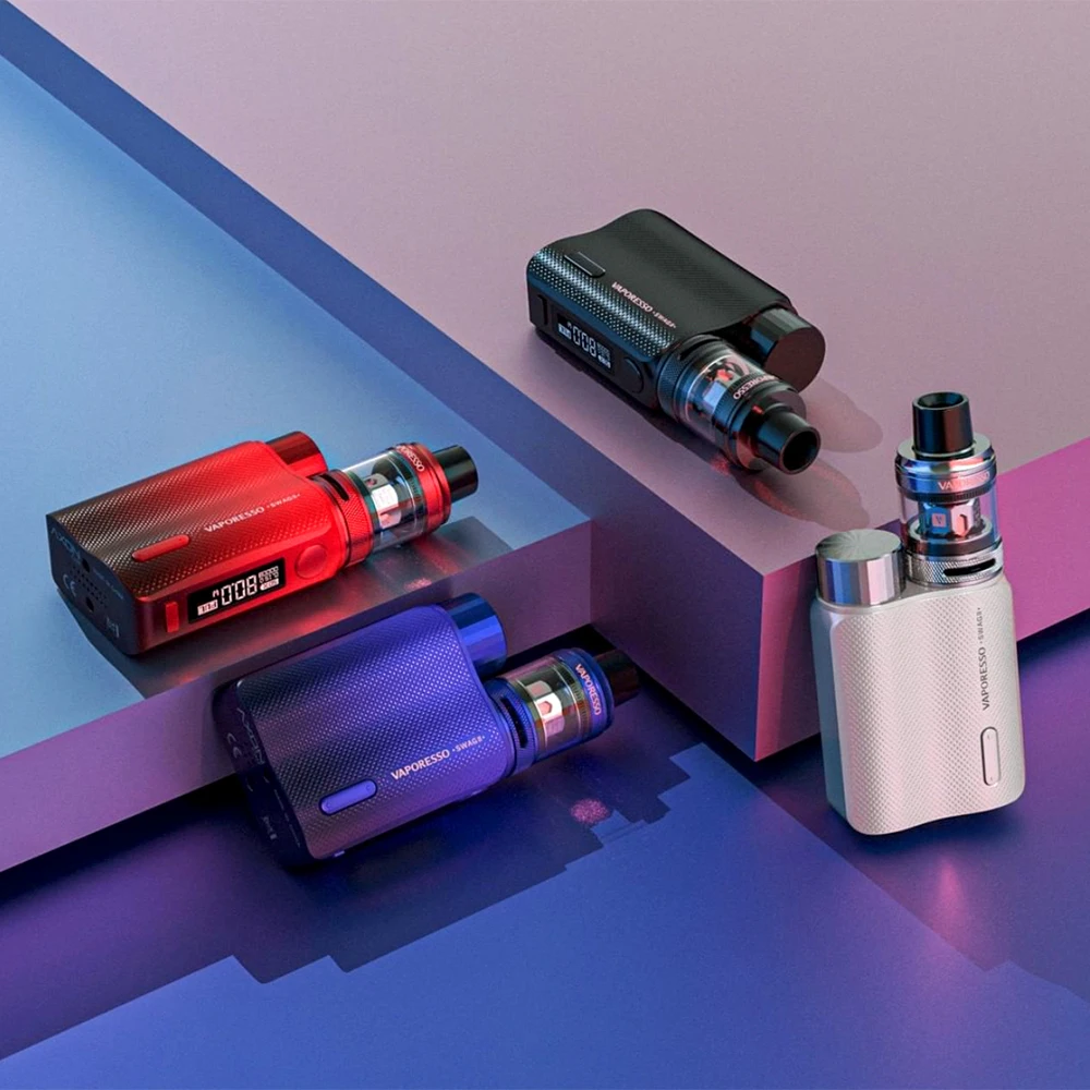 Original Vaporesso Swag 2 80W TC Kit vs II Box Mod w/ NRG PE Tank 3.5ml Power by 18650 Battery Vape Gen / Luxe | Электроника