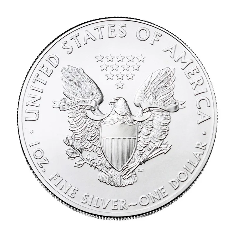 Американская Статуя Свободы монета с изображением орла серебряное покрытие
