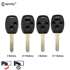 Запасной чехол для автомобильного ключа KEYYOU 20X, 2, 3, 4 кнопки, оболочка для автомобильного ключа HONDA Accord Civic CRV Pilot Fit, чехол для автомобильного ключа