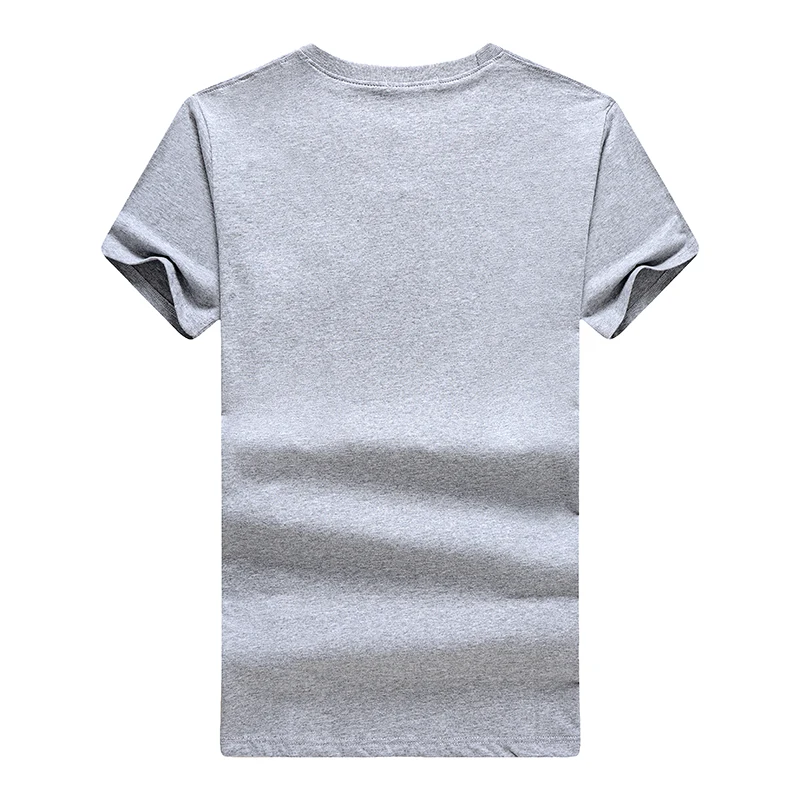 

Men Casual Cotton T-Shirt Wine Red Navy Blue Black Light Gray Short Sleeve Round Collar Top Male Lesure Basic Clothings
