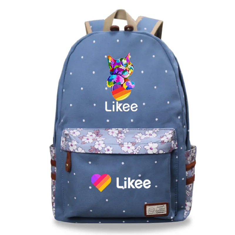 

Рюкзак Like App Likee для девочек-подростков, школьный ранец с цветочным принтом для женщин, сумки для ноутбука, студенческие подарки
