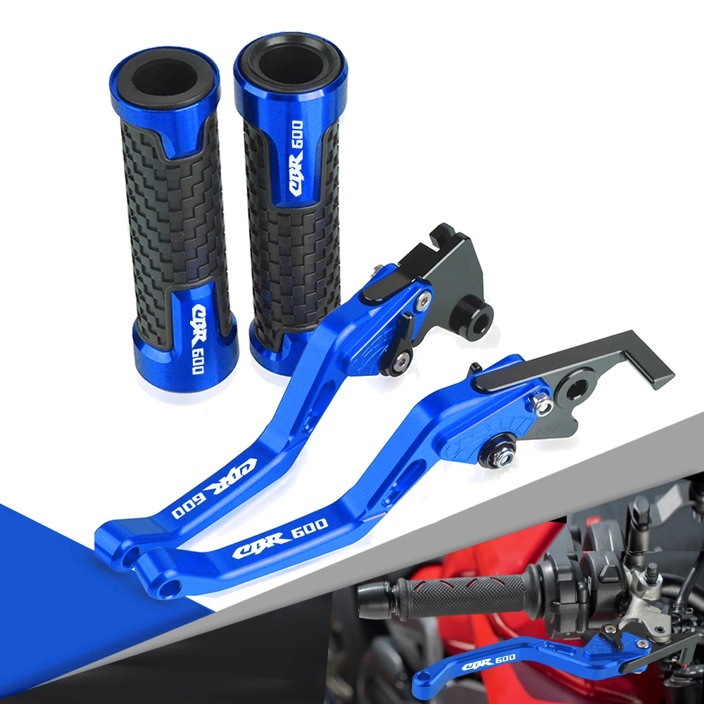 

Motorcycles Handle Grips Handlebar Grip Short Brake Clutch Lever FOR HONDA CBR600 1991-1998 1997 1996 1995 1994 1993 92 CBR 600