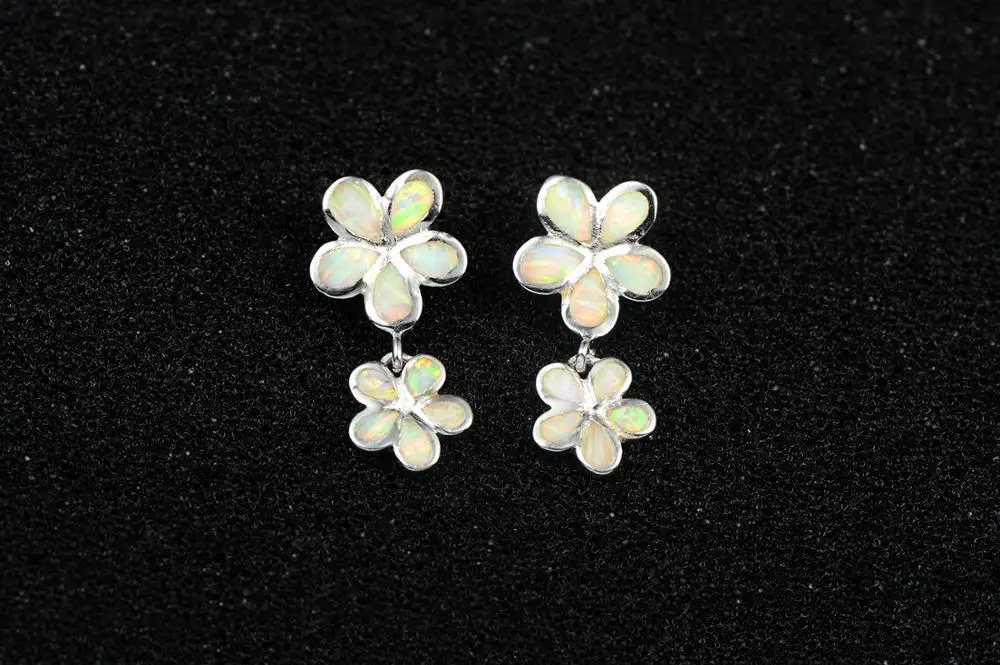 Женские серьги в форме капель DORMITH из стерлингового серебра 925 пробы с белым и