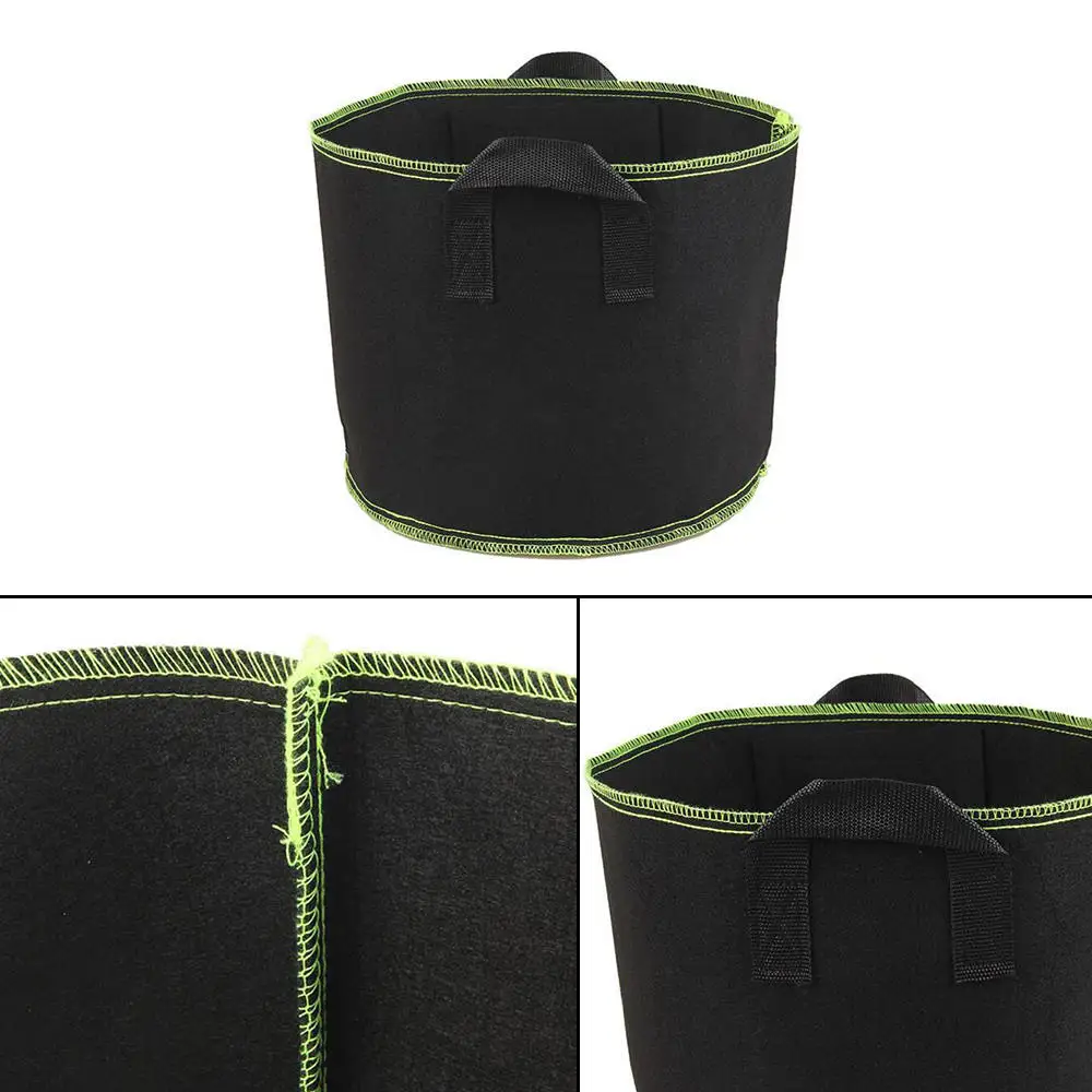 

10 Gallon Non-Woven Fabric Grow Bags Handle Breathable Plants Pots Garden Supplies Pots Planters Grow Bags