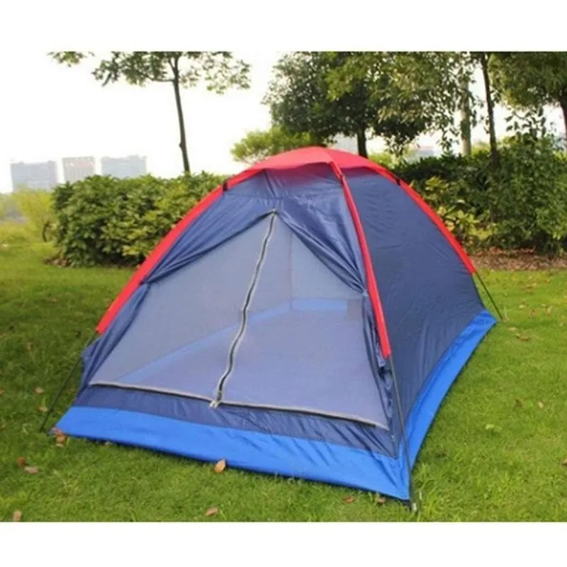 

Outdoor Double Camping Tent Single Layer Beach Tent Travel Windproof Waterproof Awning Tent Summer Tent Folding Travel Tent