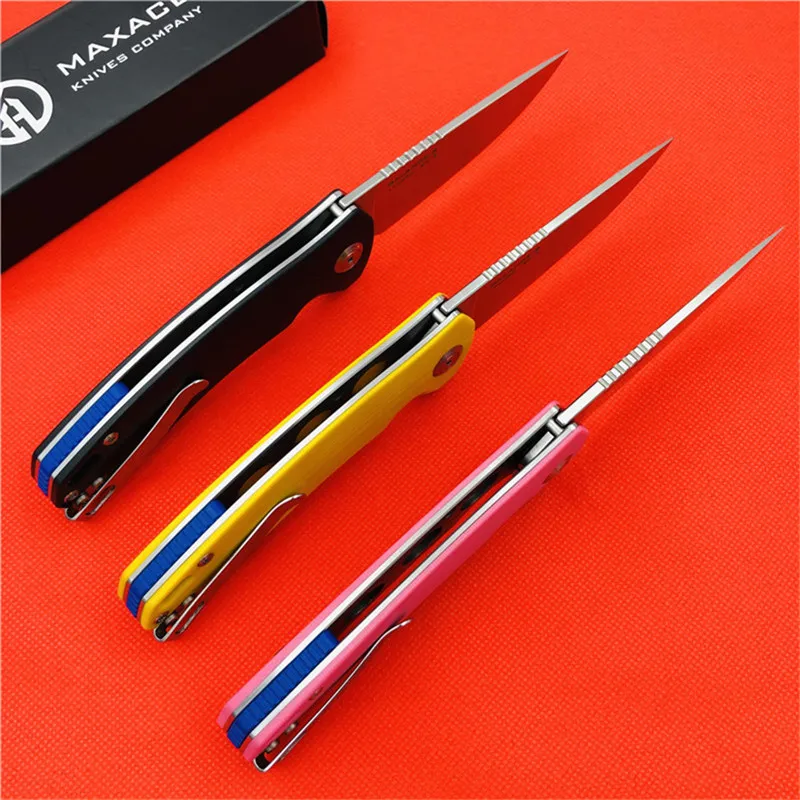 MAXACE balance-s складной нож G10 Ручка 14C27N стальной шлифовальный маленький складной нож открытый кемпинг рыболовный инструмент