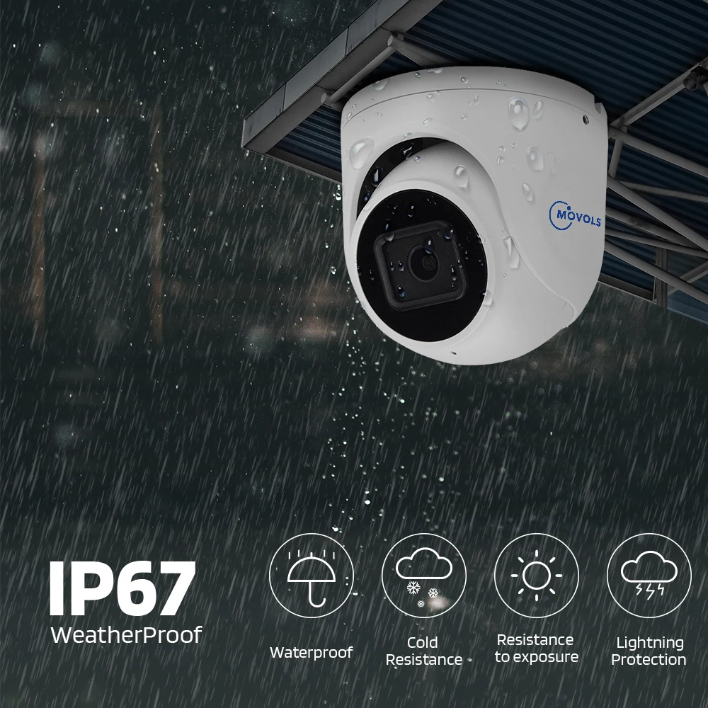 MOVOLS 5MP POE IP камера металлический Чехол встроенный микрофон SONY IMX335 ONVIF P2P