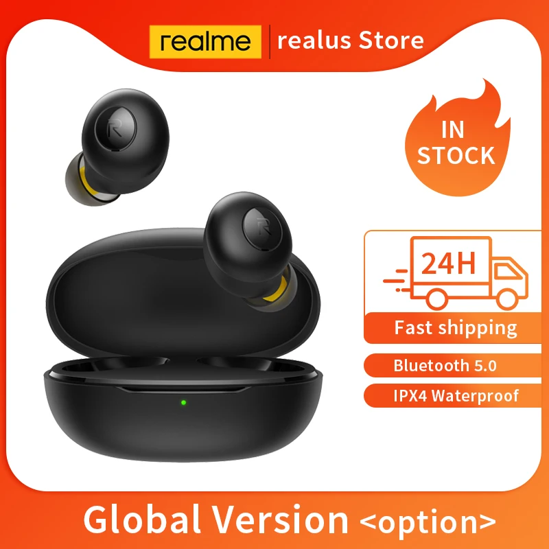 Глобальная версия CN realme Buds Q беспроводные наушники Bluetooth TWS 400mA зарядное