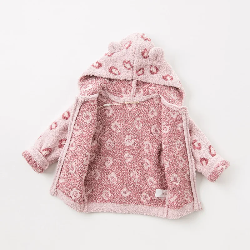 DBW11660 dave bella autumn winter baby girls cute love hooded sweater coat children tops fashion infant toddler outerwear | Детская