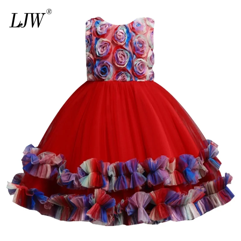 Платья для девочек на день рождения вечерние Формальное вечернее платье с