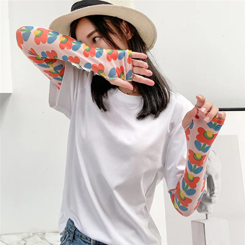 Ледяной рукав Солнцезащитный Женский нарукавник мужской привод УФ Защита Одежда