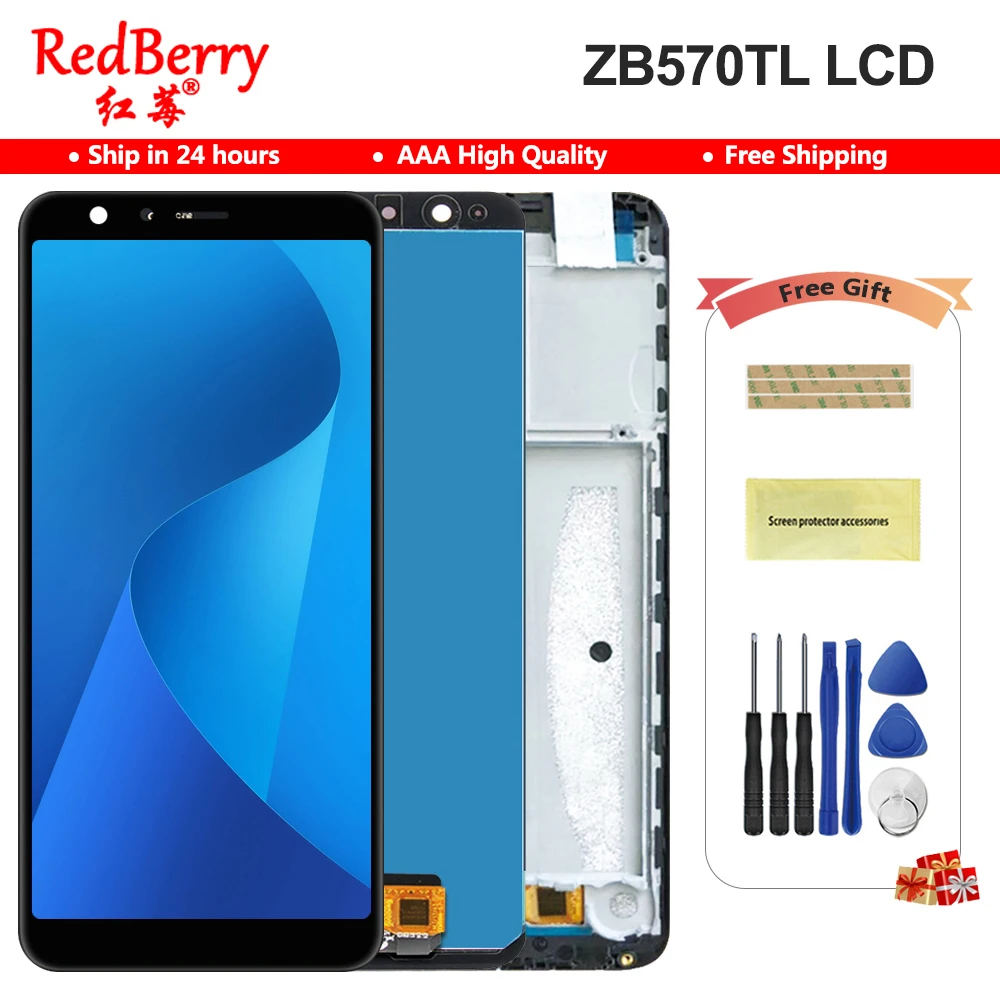 Сенсорный ЖК экран для ASUS ZenFone Max Plus M1 X018D ZB570TL сенсорный с дигитайзером стекло