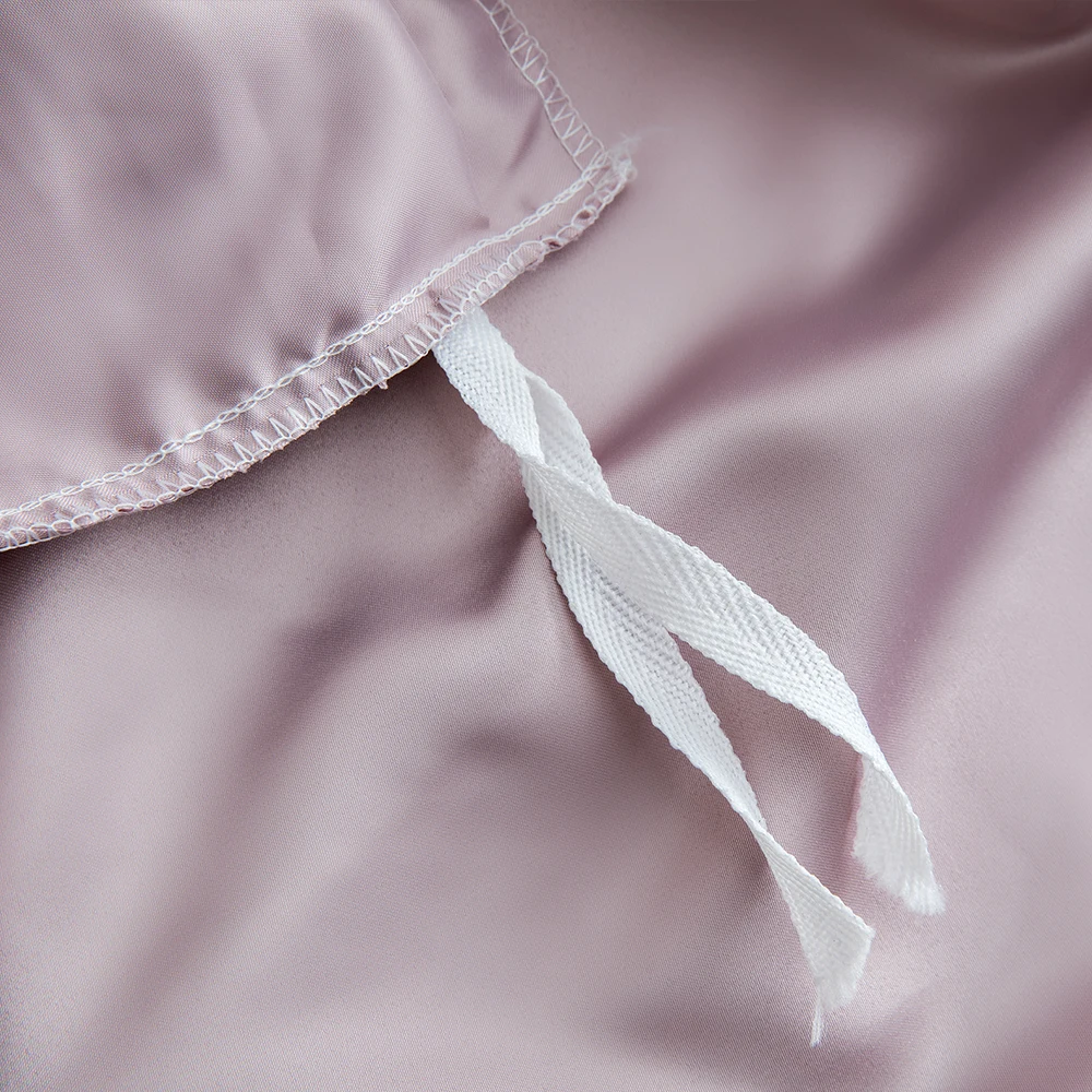 

4/6Pcs Wash Silk Pure Satin Bedding Set Flat/Fitted Sheet with 2Free Square Pillowcovers King silk bedding set queen pillwocase