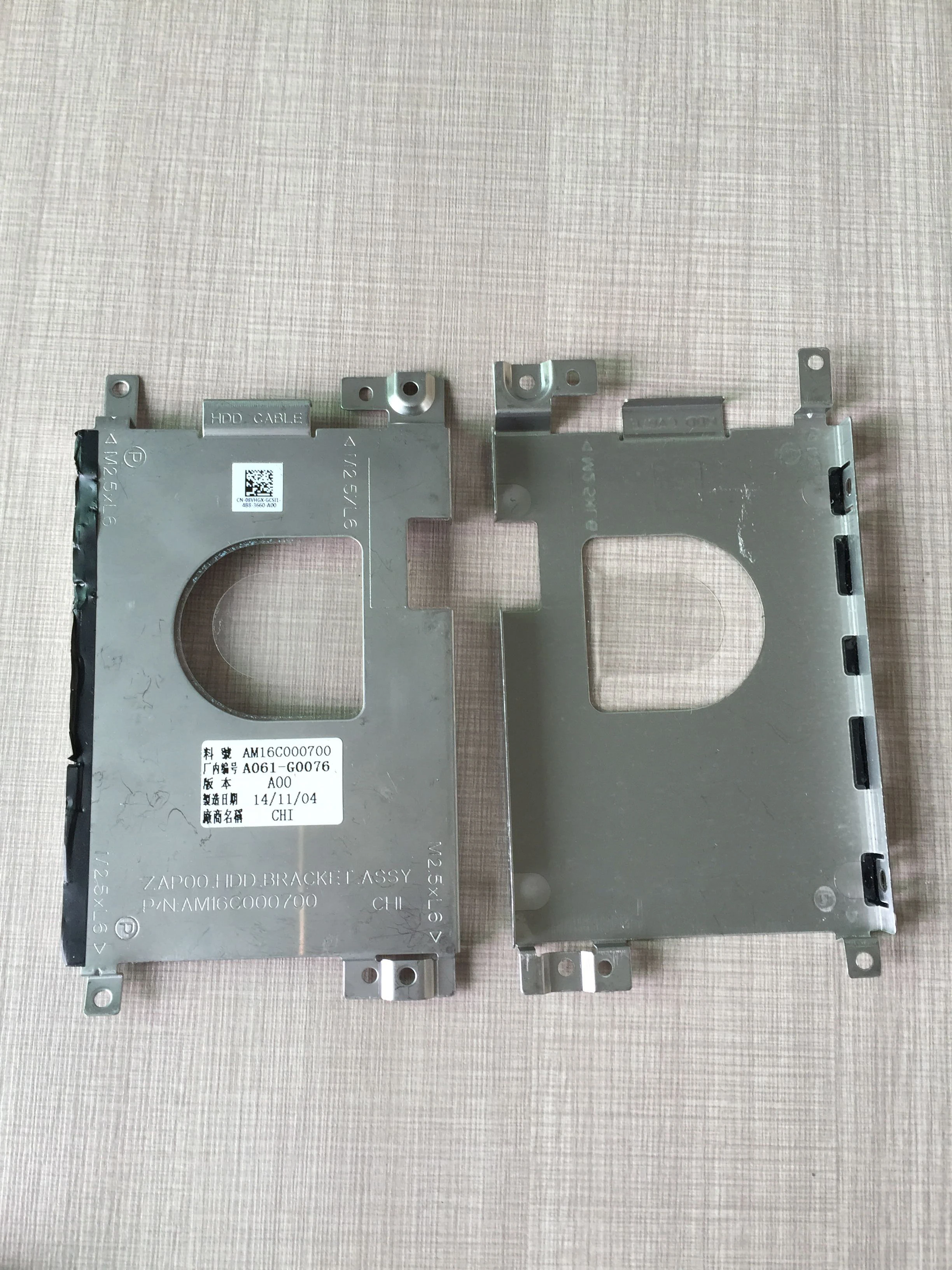 

original for Dell M13X R1 R2 Hard Drive Caddy ZAP00 08VHGX 8VHGX cn-08VHGX AM16C000700