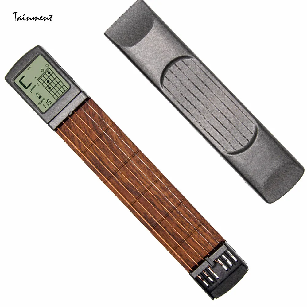 Портативный 6 тоновый Карманный тренажер для гитары инструмент музыкальных