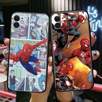 old newspaper style marvel cover for apple iphone 13 12 mini 11 pro xs max xr x phone case spider man