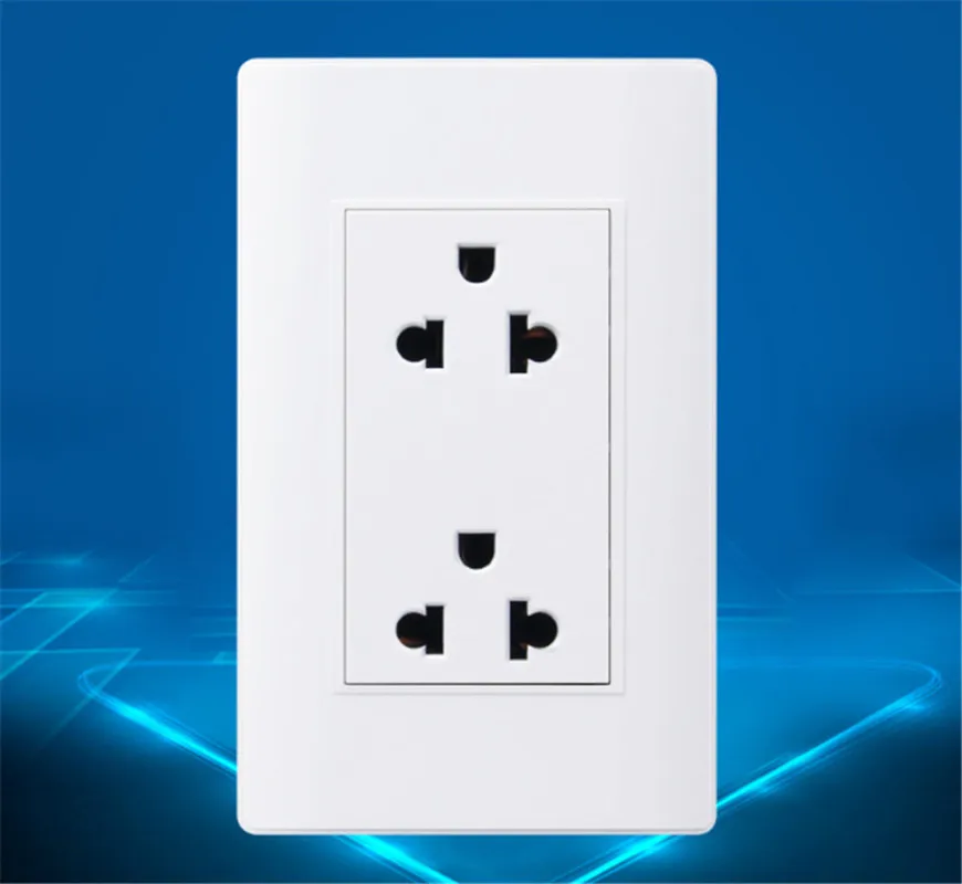 Штепсельная розетка Schuko стандарт Таиланда 2 комплекта тройная настенная 10 А 250 В