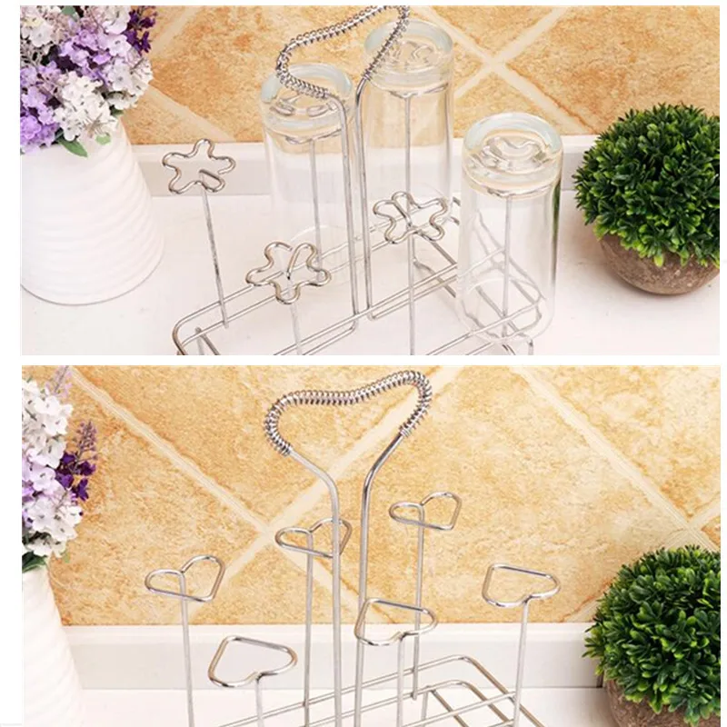 Креативная стеклянная подставка для стаканов сушилка кружек