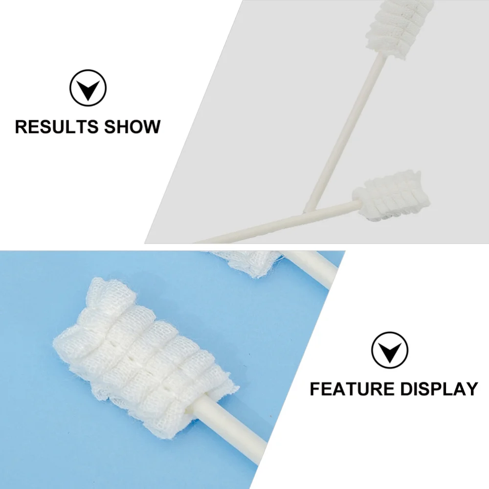

1 Set Baby Tooth Cleaning Brushes Disposable Tongue Brushes Toothbrushes (White)