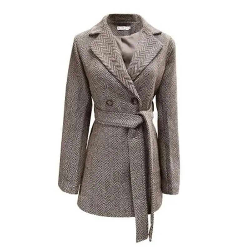 Модные шерстяные блейзеры Женская куртка на весну и зиму новый