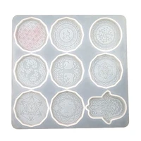 flower of life pendant crystal epoxy resin mold jewelry earrings silicone mould n0he