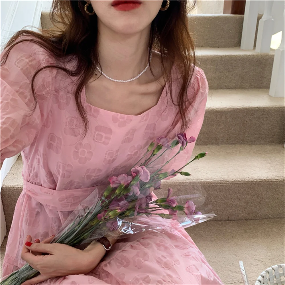 

Alien Kitty Chic Plus Size Princess Stylish New Prom All Match 2021 Florals Casual Girls Sweet Summer Women Long Dress Vestidos