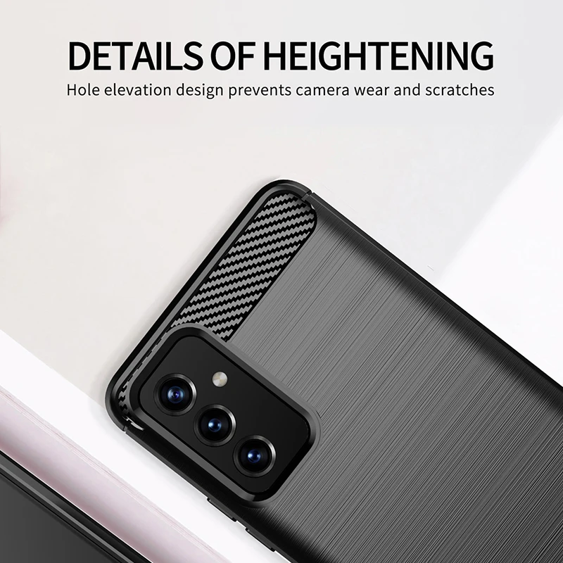 Для Samsung Galaxy S20 Fan Edition чехол из углеродного волокна противоударный мягкий
