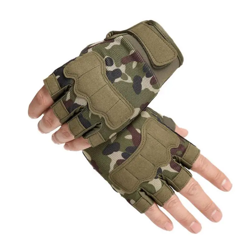 

Sports Paintball Airsoft Bicycle Gloves Men Tactical Gloves Military Army Shooting Cut Proof Fingerless Gloves Anti-Slip Outdoor