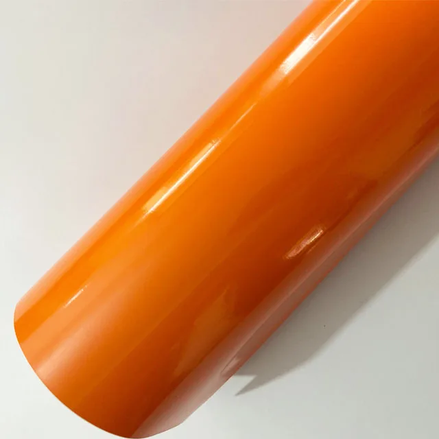 

20/30/40/50*152CM Orange Vinyl Film Gloss Glossy Car Wrap Foil Sticker