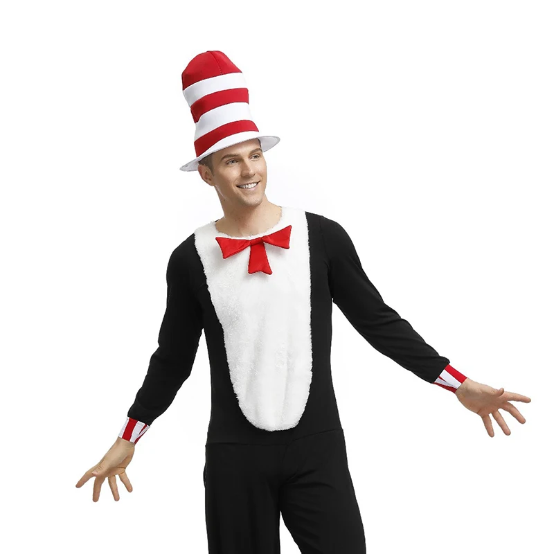 2019coscos день Хэллоуина леди Мужская Пара Набор Косплей Животные Играть Черный кот