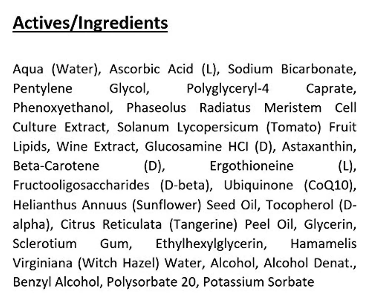 Новейшая l-аскорбиновая Кислота Витамин C эффективно осветляет цвет лица для