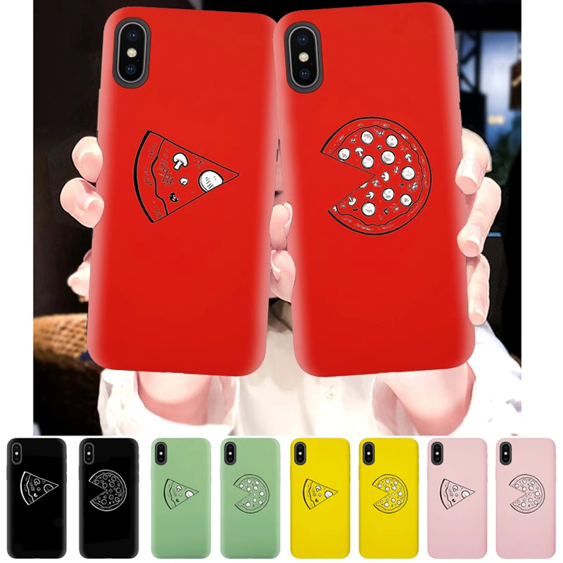 Пицца лучшие друзья чехол для iPhone 6 S 6plus 7 7plus 8 8plus X 10 XR XS Мягкий силиконовый Coque love