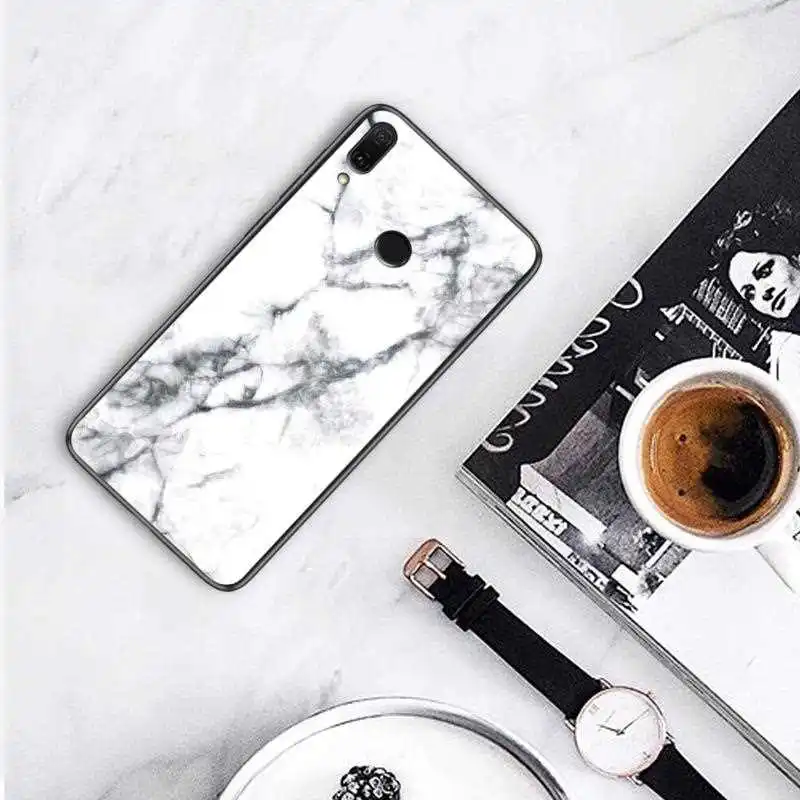 

Mokoemi Marble Pattern Glass Case For Meizu Note 9 X8 V8 16XS 16X 16 Plus M5 M6 Note Phone Case Cover